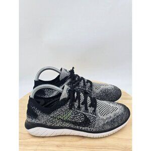 Nike Free RN Flyknit Black White Oreo 942839-101 Women Size 8.5 Running  Shoes